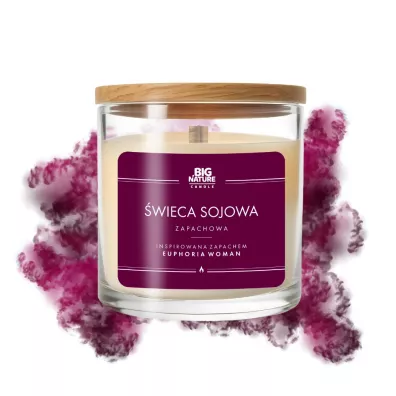 Big Nature Świeca sojowa zap. insp. EUPHORIA WOMAN 225 g