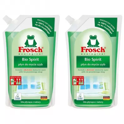 Frosch Płyn do mycia szyb w worku zestaw 2 x 1 l