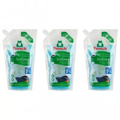 Frosch Sodowy środek czyszczący do kuchni w worku zestaw 3 x 1 l