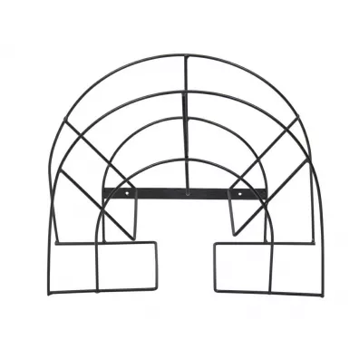Dąstal Uchwyt metalowy wieszak na wąż ogrodowy czarny