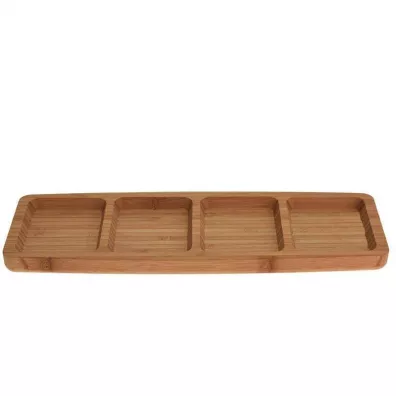Excellent Houseware Bambusowa patera do serwowania 33 cm