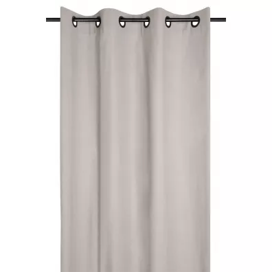 Stof Zasłona Duo 135x240 jasnobeżowa bawełna