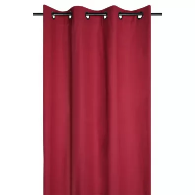 Stof Zasłona Duo 135x240 czerwona bawełna