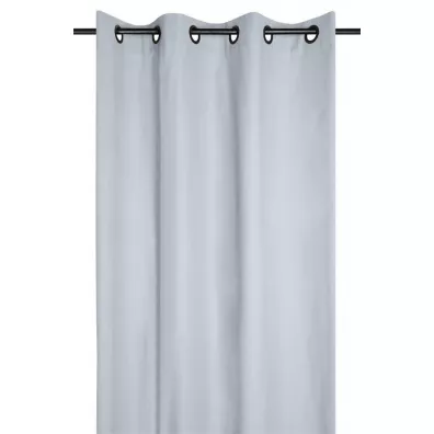 Stof Zasłona Duo 135x240 srebrna bawełna