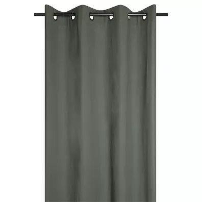 Stof Zasłona Duo 135x240 oliwkowy bawełna