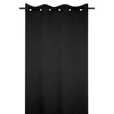 Stof Zasłona Notte 135x250 czarna zaciemniająca