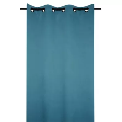 Stof Zasłona Notte 135x250 niebieska zaciemniająca