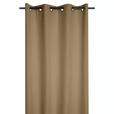 Stof Zasłona Portland 140x260 camel 100% black