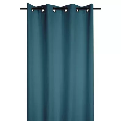 Stof Zasłona Portland 140x260 petrol 100% black