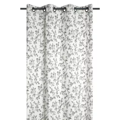 Stof Zasłona Clarine 140x260 gałązki ptaki