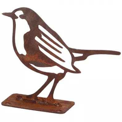 Esschert Design Dekoracja ogrodowa Ptak Rudzik 12,5x10 cm