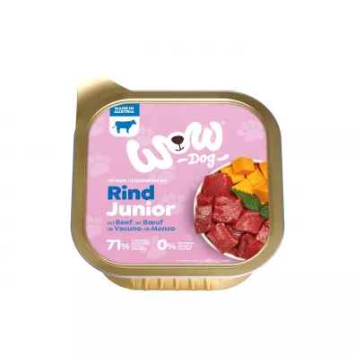 Wow Junior Rind - wołowina z dynią i pokrzywą dla szczeniąt 150 g