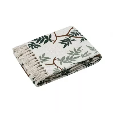 Koc Botanys 125x150 gałązki frędzle