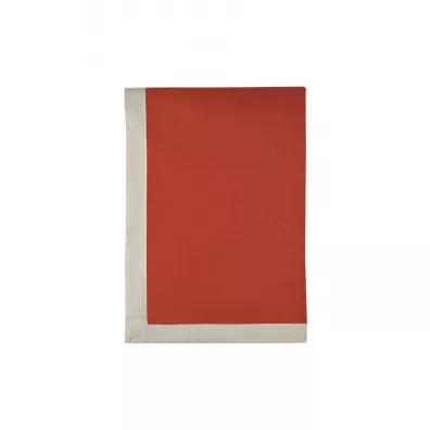 Stof Obrus Duo 140x200 ceglany jasnobeżowy