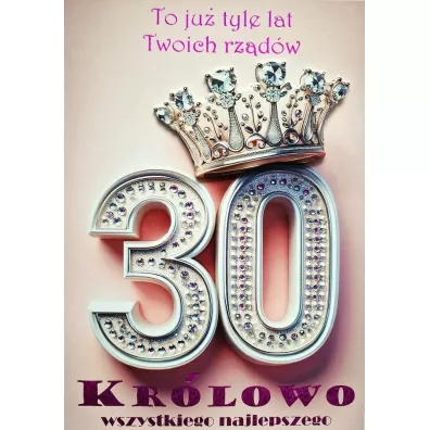 Karnet Urodziny 30 3K