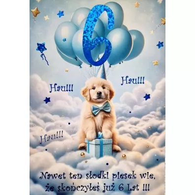 Karnet Urodziny 6 3K