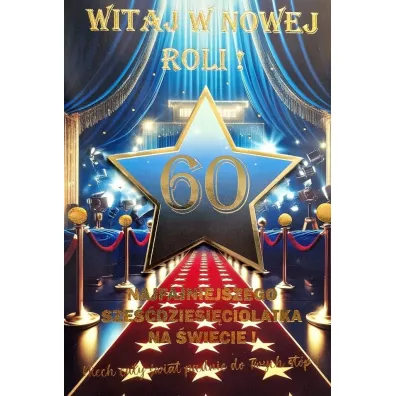 Karnet Urodziny 60 4K