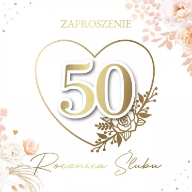Armin Style Zaproszenie Rocznica Ślubu (5szt)