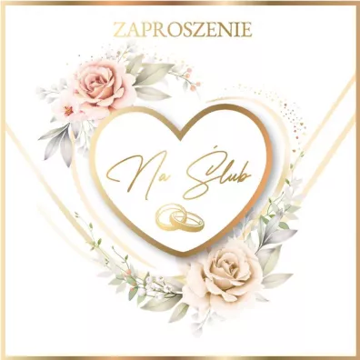 Armin Style Zaproszenie Ślub (5szt)