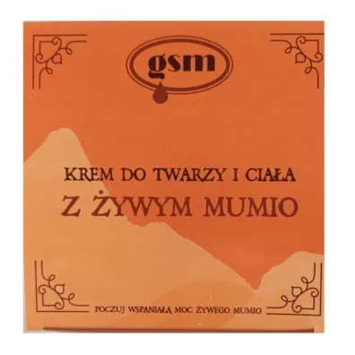 Żywe Mumio Pierwotne GSM Krem do twarzy i ciała z żywym mumio 200 ml