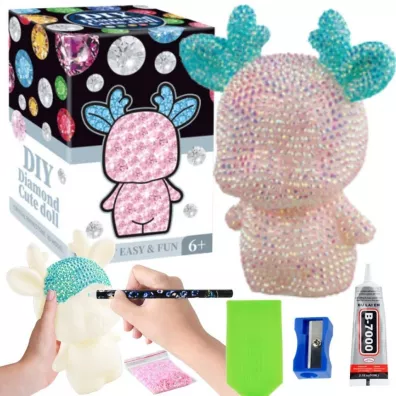 Zestaw kreatywny do wyklejenia z diamencików MIX Maksik