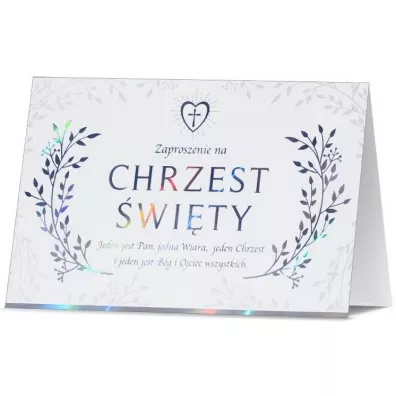 Zaproszenie Chrzest (5szt)