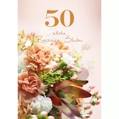 Kartka okolicznościowa Rocznica ślubu 50