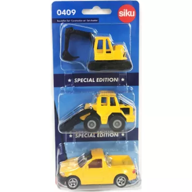 Modele pojazdów budowlanych 3 szt. Siku