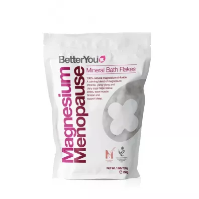 BetterYou Magnesium Menopause Bath Flakes - Płatki magnezowe do kąpieli podczas menopauzy 750 g