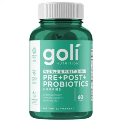 Goli Nutrition Pre+Post+Probiotics Gummies, w żelkach Suplement diety 60 szt.