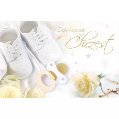 Zaproszenie Chrzest (10szt)