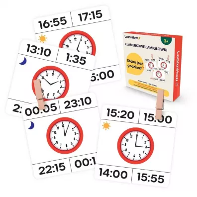 Klamerkowe zadania. Która jest godzina?