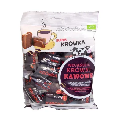 Super Krówka Krówki kawowe bezmleczne bezglutenowe 150 g Bio