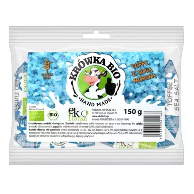Ekoflorka Krówki z solą morską bezglutenowe 150 g Bio
