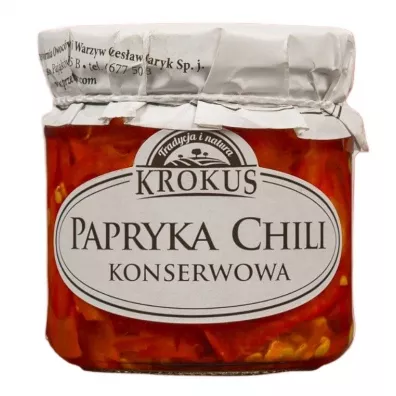 Krokus Papryka konserwowa chili bezglutenowa 180 g