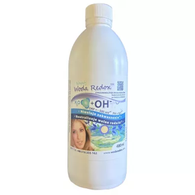 Woda Redox Napój jonizowana woda alkaliczna redox ph 9,5 480 ml