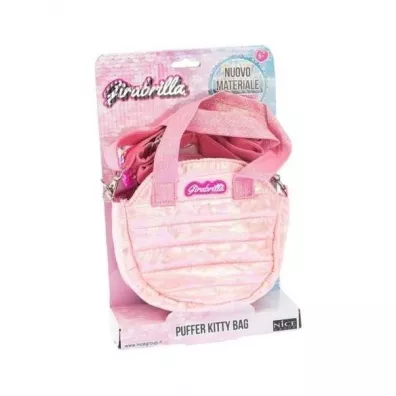 Torebka puff okrągła różowa