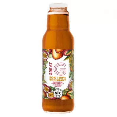 Great Sok marakuja pomarańcza limonka jabłko NFC 750 ml