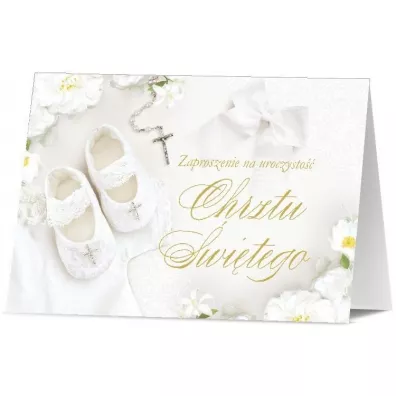 Zaproszenie Chrzest (10szt)