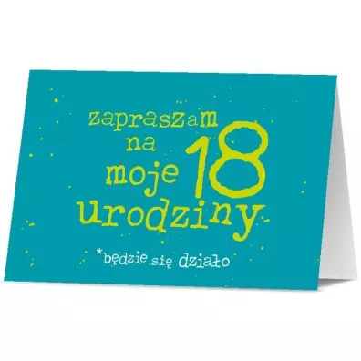Zaproszenie Urodziny 18 (10szt)