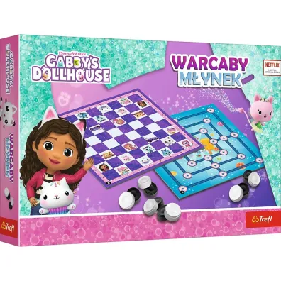 Warcaby Młynek Koci Domek Gabi Trefl
