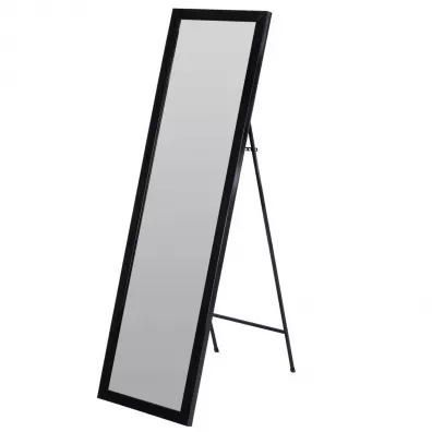 H&S Decoration Lustro stojące podłogowe w czarnej ramie 125x36 cm