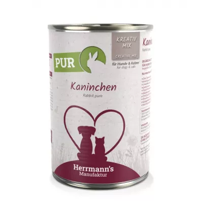 Herrmanns Manufaktur Kreativ Mix Kaninchen Pur - 100% królik 400 g