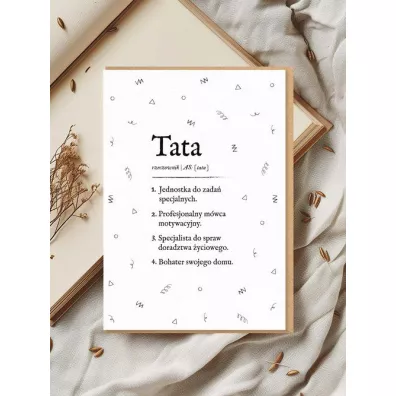 Kartka okolicznościowa dla taty Definicja taty