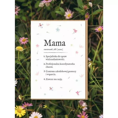 Kartka okolicznościowa dla mamy Definicja Mamy