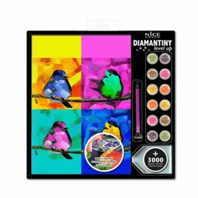 Diamentowa mozaika Wróble