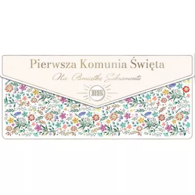 Koperta Komunia. Wianuszek kolorowy