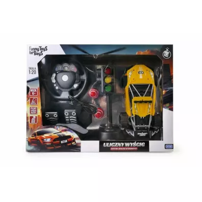 Auto R/C z kierownicą i pedałami mix Artyk