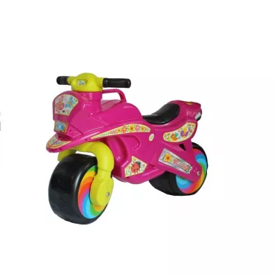 Jeździk biegowy Motorek różowy - 3toysm