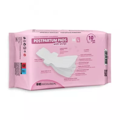 Bocioland Wysokochłonne podkłady poporodowe 10 szt.